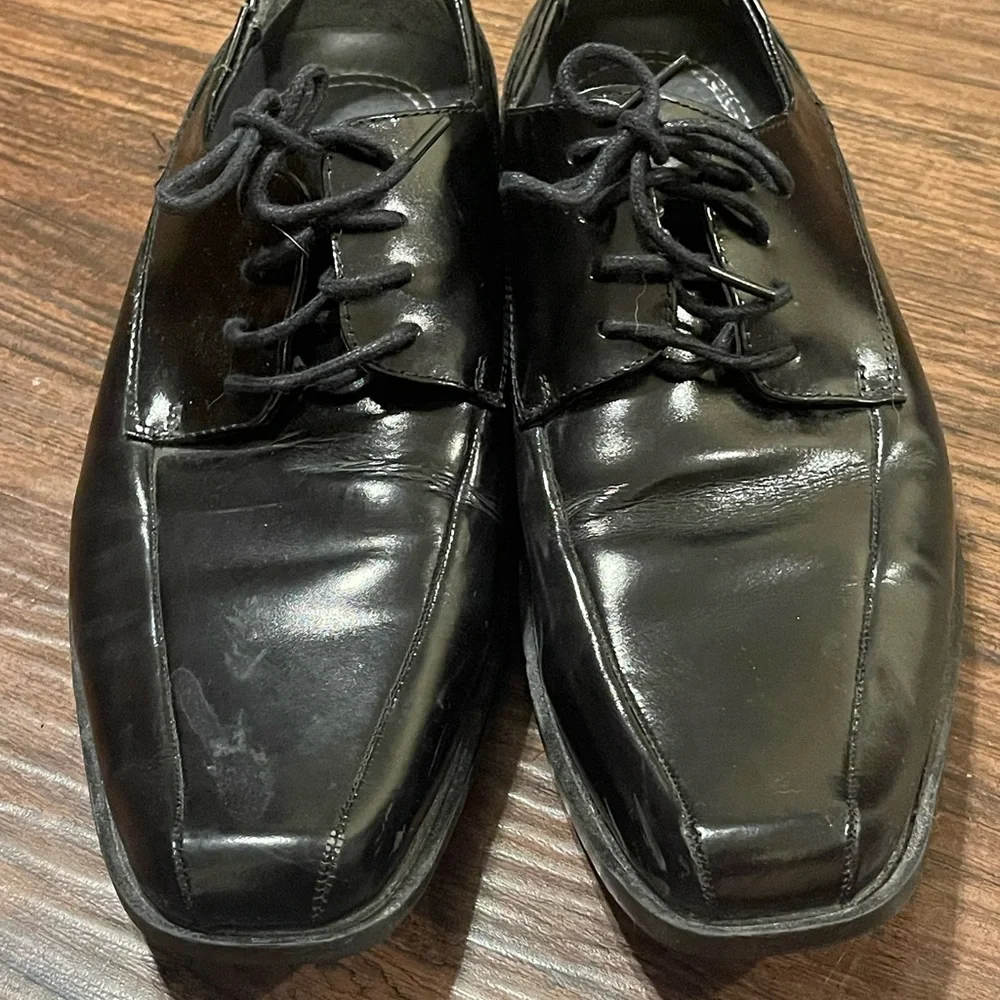 Stacy Adams Canton Oxford Dress Shoes Leather‎  Loafers Black—Men’s 9M